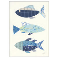 POSTER Wild Apple - Go With the Flow IV - Blau, Papier (70/100/0.1cm) - Poster&Frame