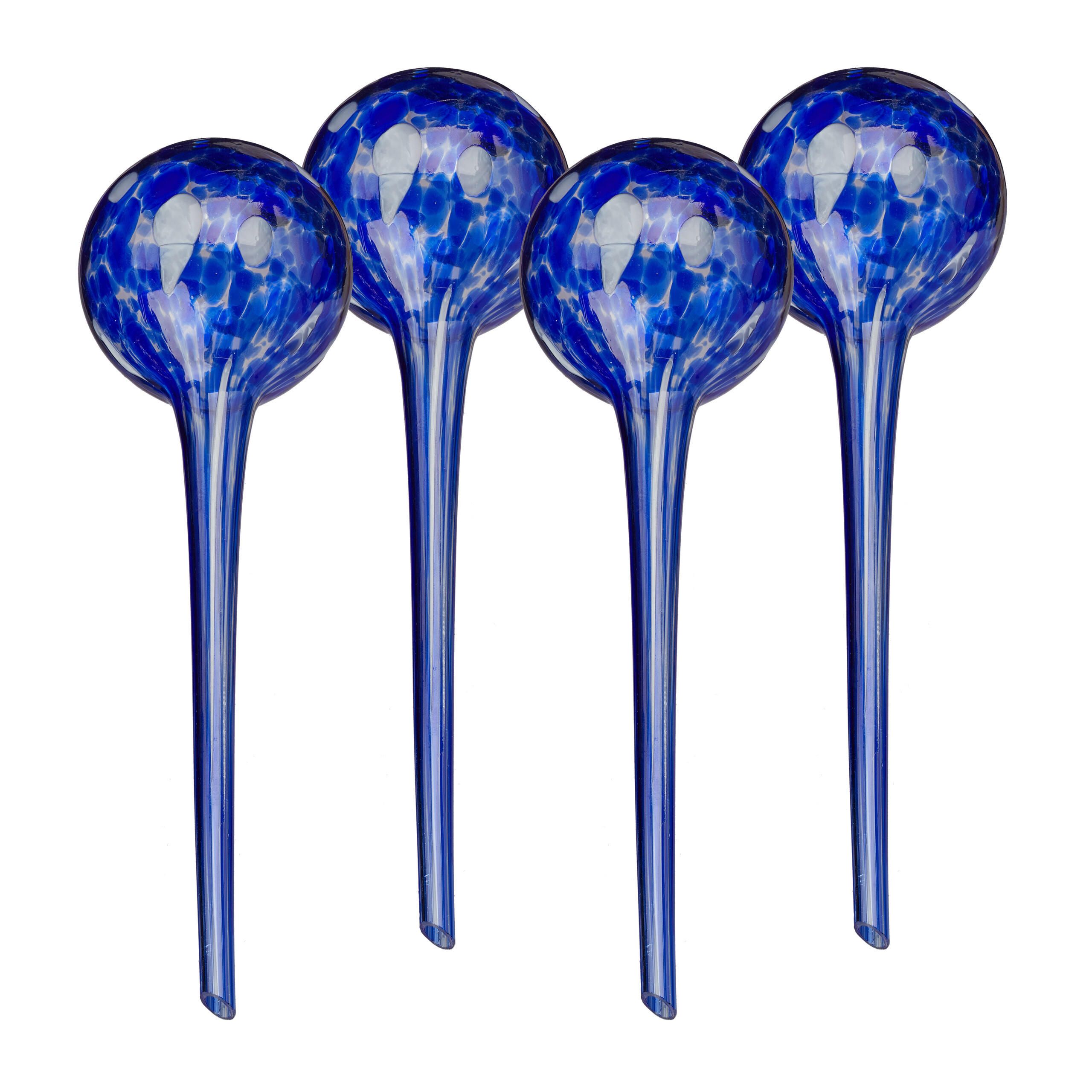 4XBEWÄSSERUNGSKUGEL - Blau, Glas (9/30/9cm) - Relaxdays