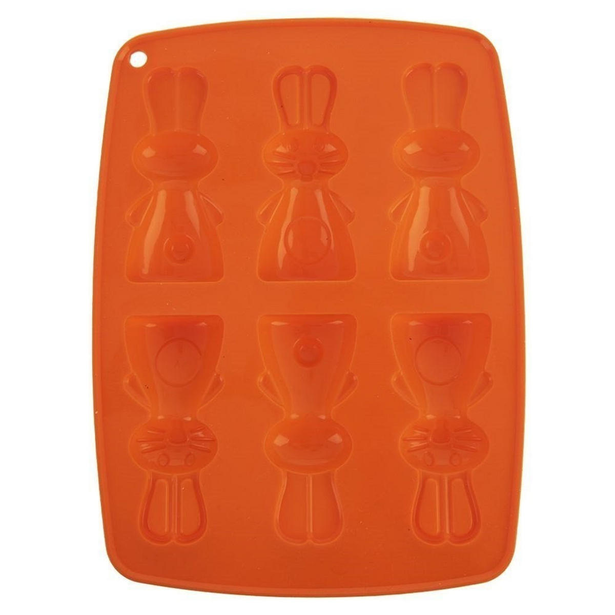 BACKFORM Hase Orange 22/17/1.5 cm 151785 - Orange, Kunststoff (17/1.5/22cm) - Orion 