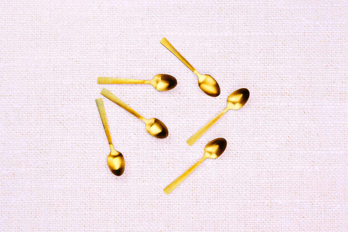 LÖFFEL 6er-Set Finn - Gold - Goldfarben, Metall - Björn