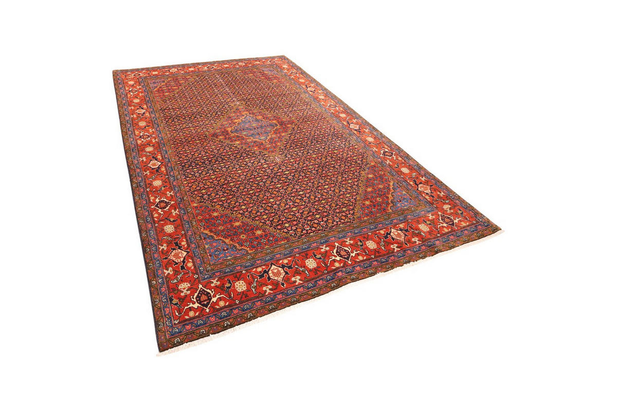 ORIENTTEPPICH handgeknüpft Ardebil Blau 297/200 cm Schurwolle - Blau, Textil (200/297cm) - Looma