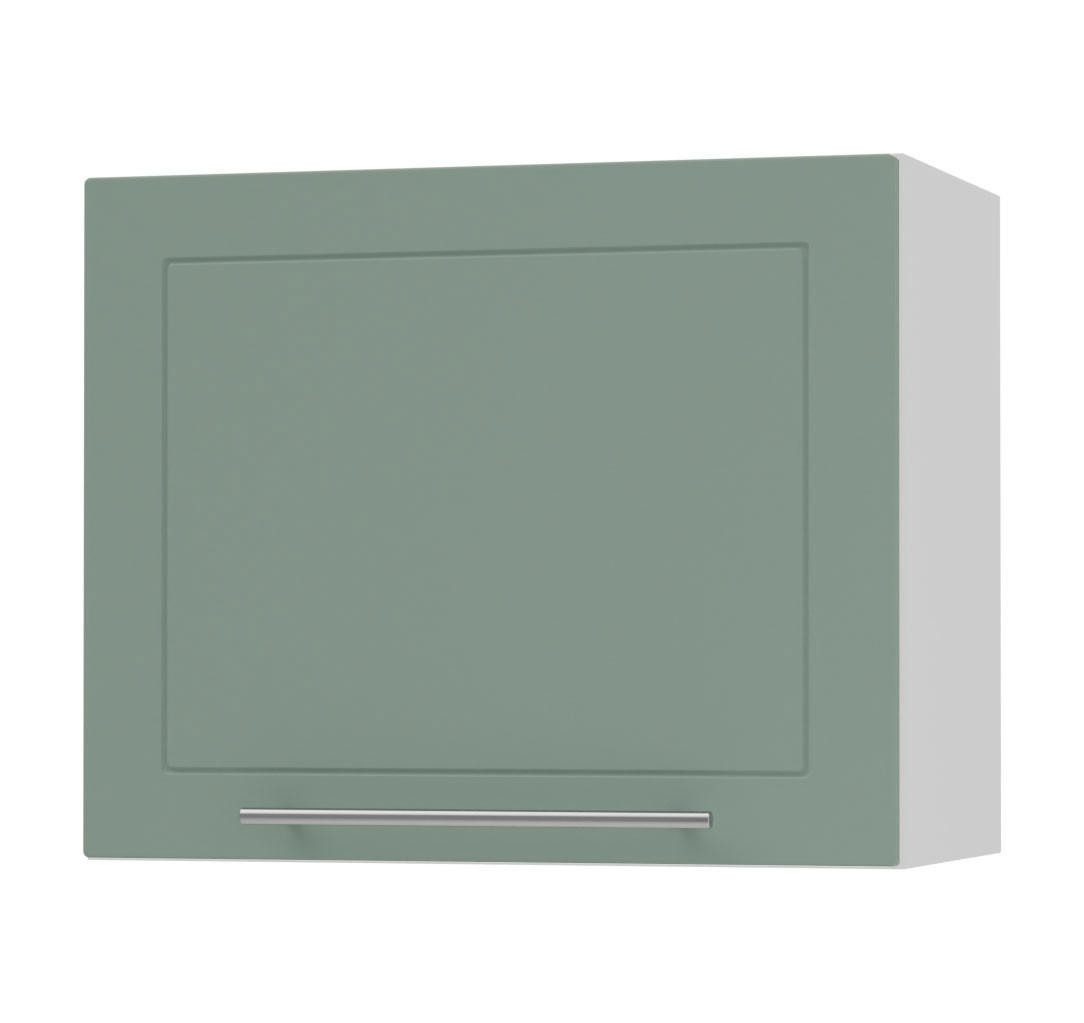 KLAPPHÄNGESCHRANK Kvantum W8/60 Mint Matt / Weiß Matt 60 / 32,5 / 50cm - Weiß/Mintgrün, Holz/Holzwerkstoff (60/50/32.5cm) - Feldmann-Wohnen