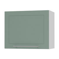 KLAPPHÄNGESCHRANK Kvantum W8/60 Mint Matt / Weiß Matt 60 / 32,5 / 50cm - Weiß/Mintgrün, Holz/Holzwerkstoff (60/50/32.5cm) - Feldmann-Wohnen