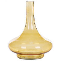 DEKOVASE Glas gelb Paneer - Goldfarben, Glas (30cm) - Beliani