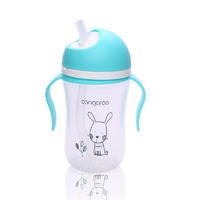TRINKFLASCHE Trinklernbecher Bunny 300 ml C0587 blau Silikon, Kunststoff, Anti-Kolik, Anti-Kolik-Entlüftung, Deckel - Blau, Kunststoff (10/15/7cm) - Cangaroo