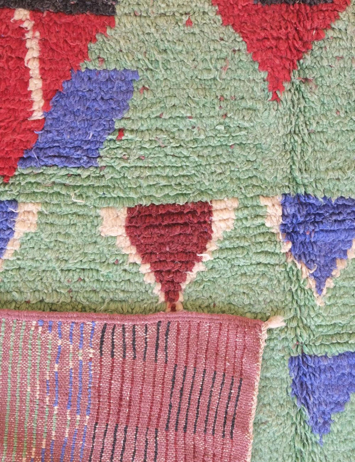 BERBERTEPPICH aus reiner Wolle 167x 278 cm - Grün, Naturmaterialien (167/278cm) - AFK Living