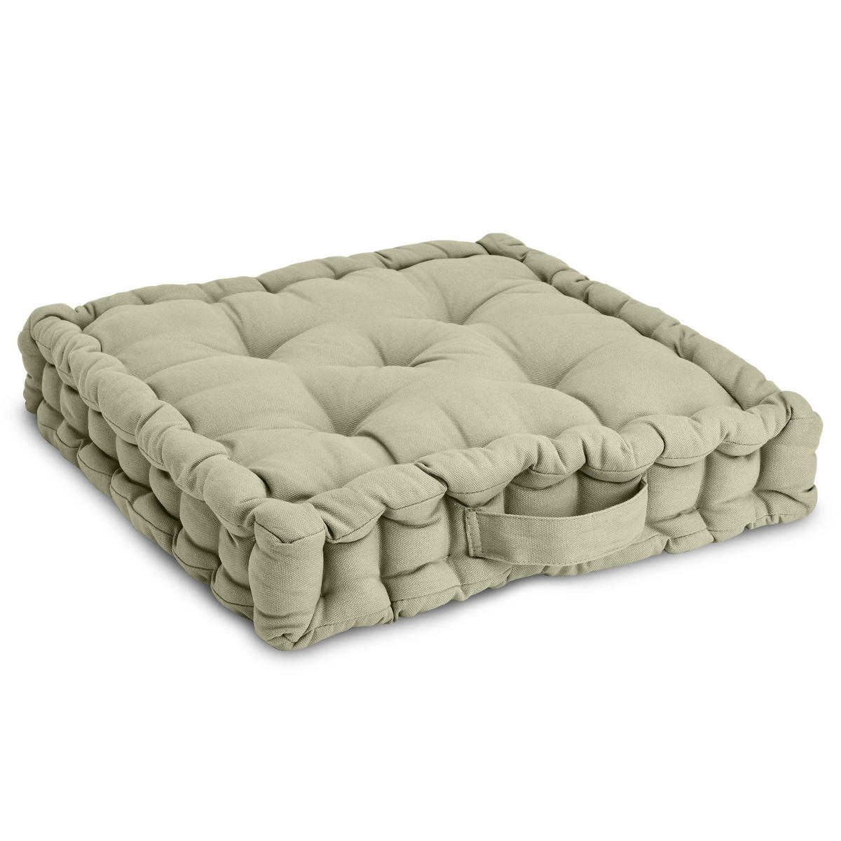 STUHLKISSEN Mila 50/50/10cm Natur - Naturfarben, Textil (50/50/10cm) - Beautissu 