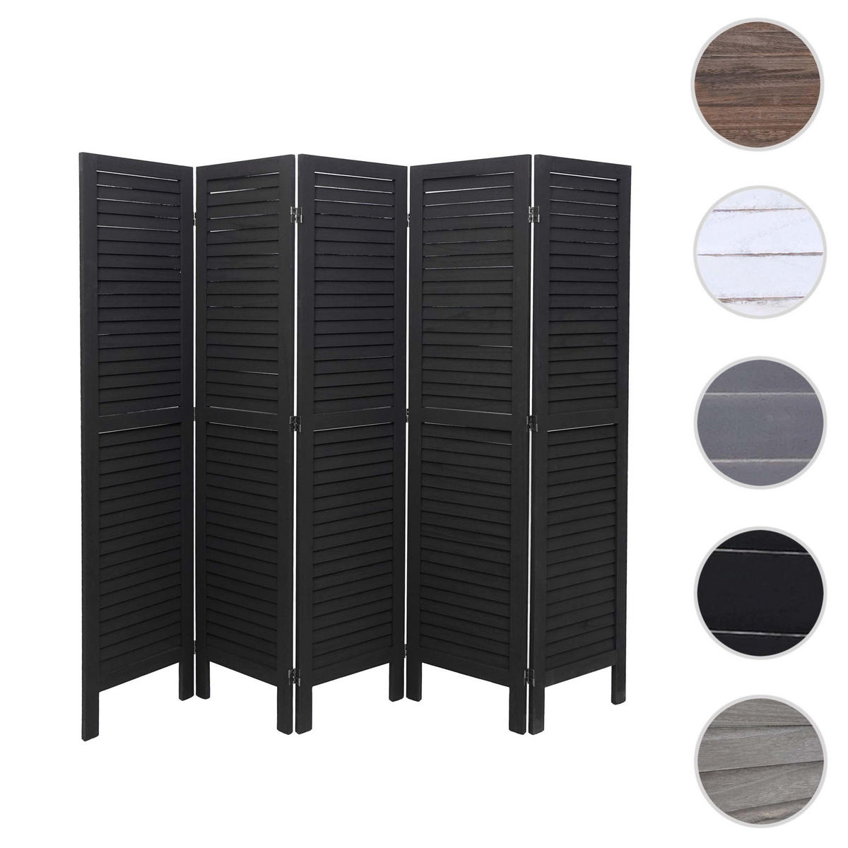 PARAVENT Anthrazit - Anthrazit, Holz (200/170/2cm) - MCW