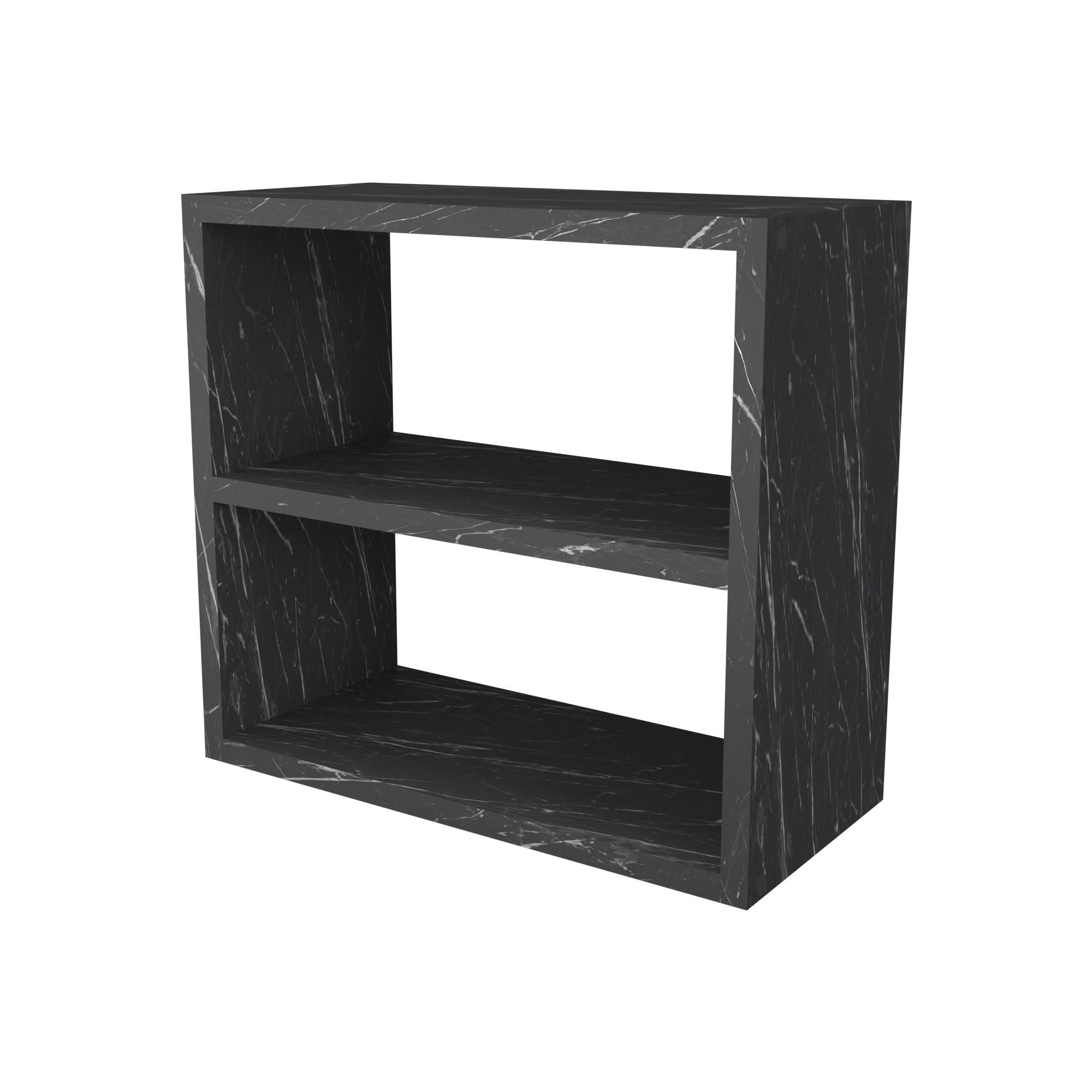 KÜCHENREGAL Hjo - Schwarz, Holzwerkstoff (43.5/40/20cm) - [en.casa]