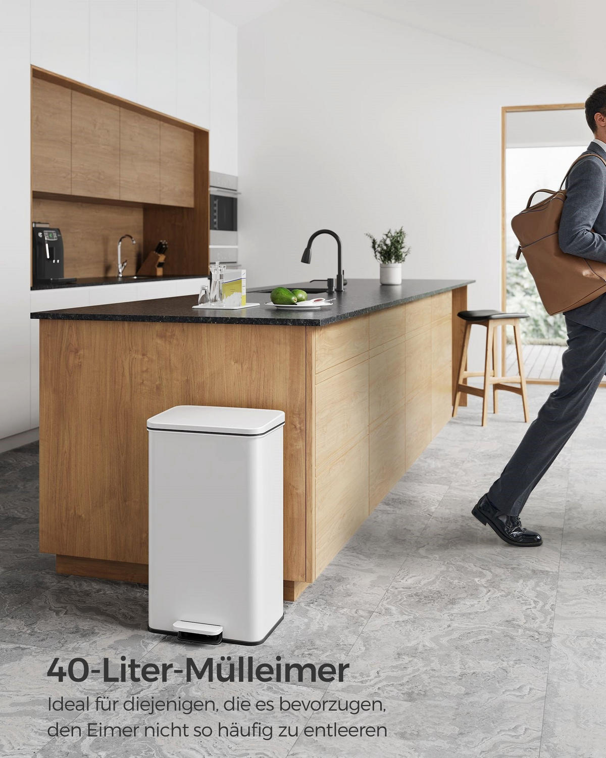 MÜLLEIMER GEORGETOWN - Weiß, Metall (32.1/55.7/34.8cm) - Hansiro