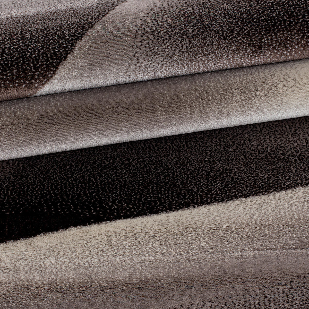 TEPPICH Kurzflor Abstrakt Polypropylen saugroboter Wohnzimmer Braun Rechteckig 160x230 - Braun, Textil (160/230cm) - KADIMA DESIGN