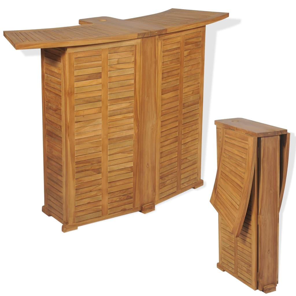 vidaXL Bartisch, Braun 53x105x155 cm