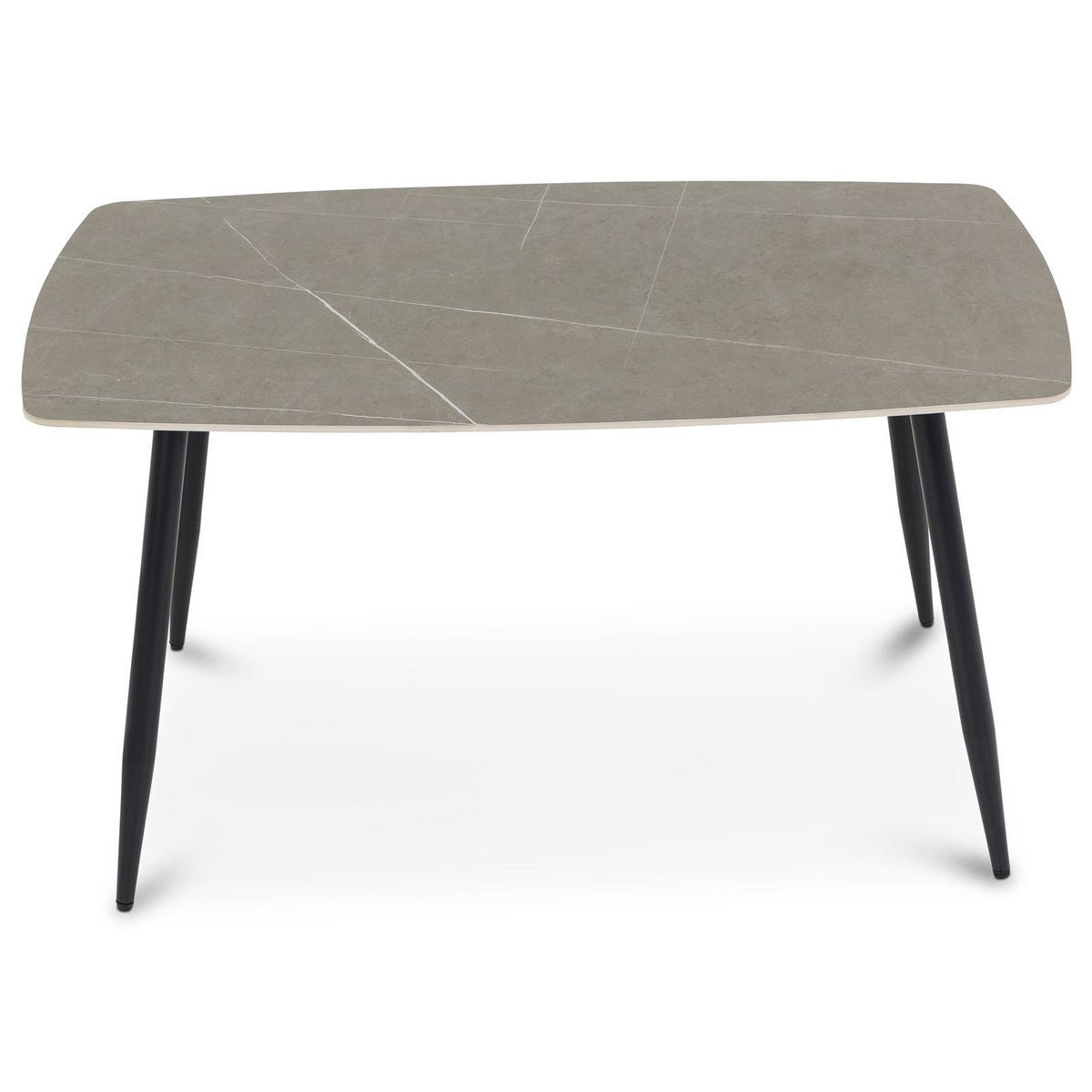 ESSGRUPPE MORA/FRANCA 5er Set schwarz, dunkelgrau - Schwarz, Metall - IDIMEX