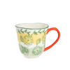 BECHER Shilla mit orange Henkel 0,4 l - Orange, Keramik (0.4L) - Homla