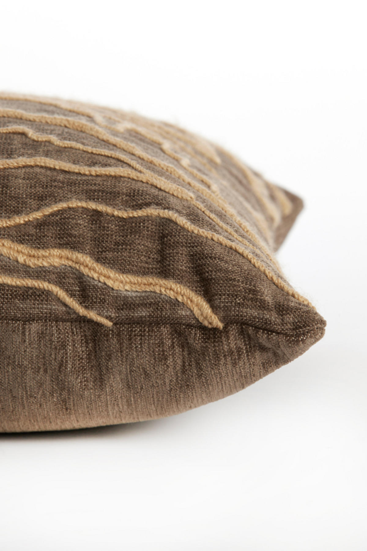 DEKOKISSEN Castro Braun 45/45/10 cm - Braun, Textil (45/45cm) - Light & Living