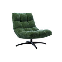 DREHSESSEL Neapel, Webstoff, Grün - Grün, Textil (93/87/75cm) - dasmöbelwerk