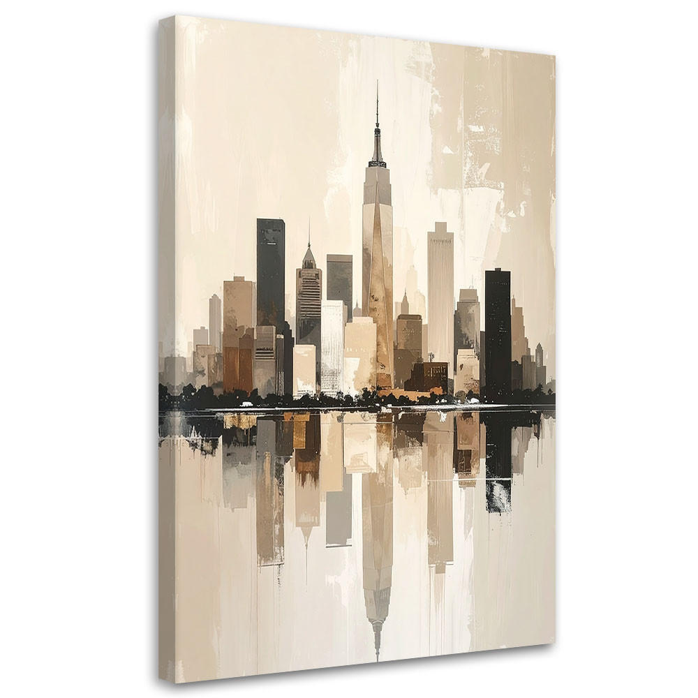 LEINWANDBILD Städte & Architektur 40x60cm - Beige, Textil (40/60cm) - Feeby