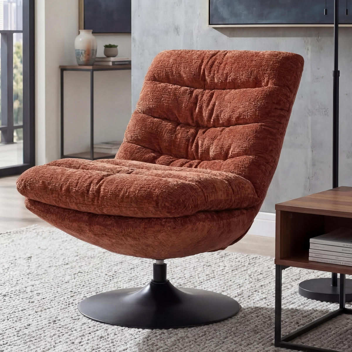 LOUNGESESSEL Orange - Orange, Textil (72/91/90cm) - MCW