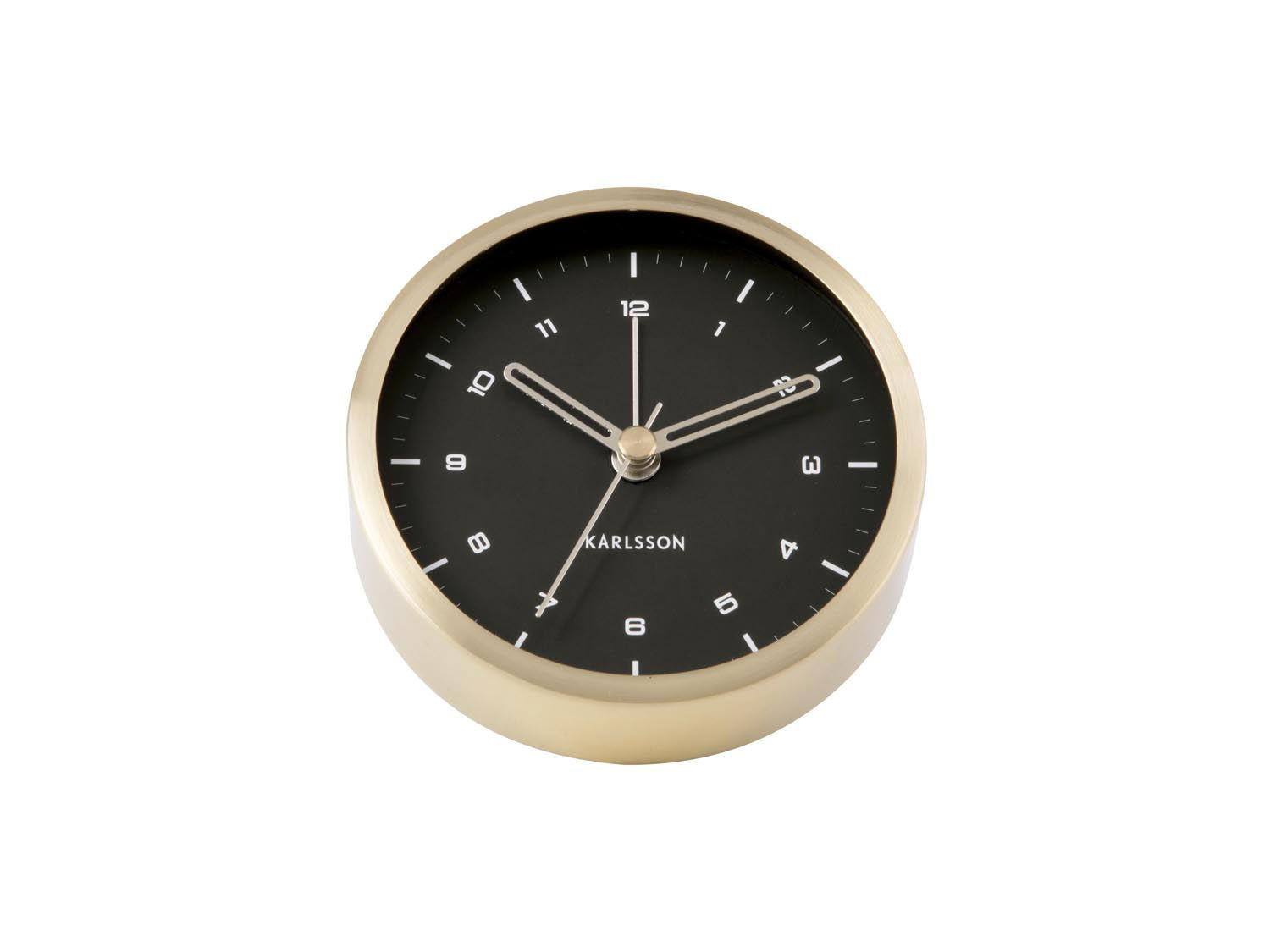 WECKER Gold 9/9 cm - Goldfarben, Metall (9/9/3cm) - KUNSTLOFT