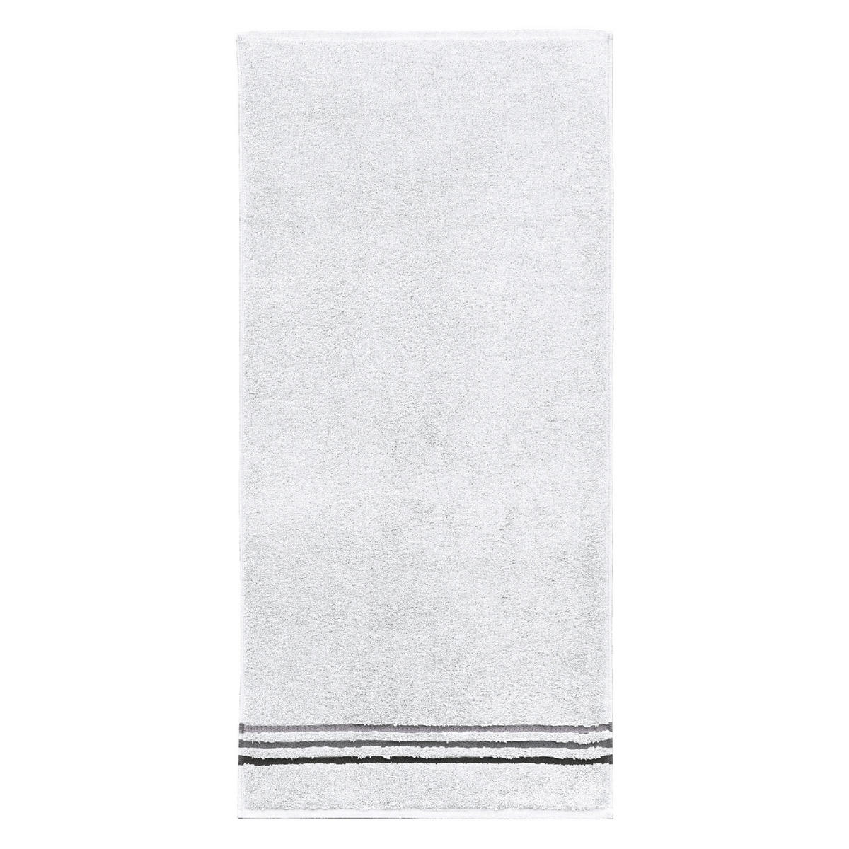 DUSCHTUCHSET Skyline Color - 2-teilig - 70 x 140 cm - Weiß - Weiß, Textil (70/140cm) - SCHIESSER