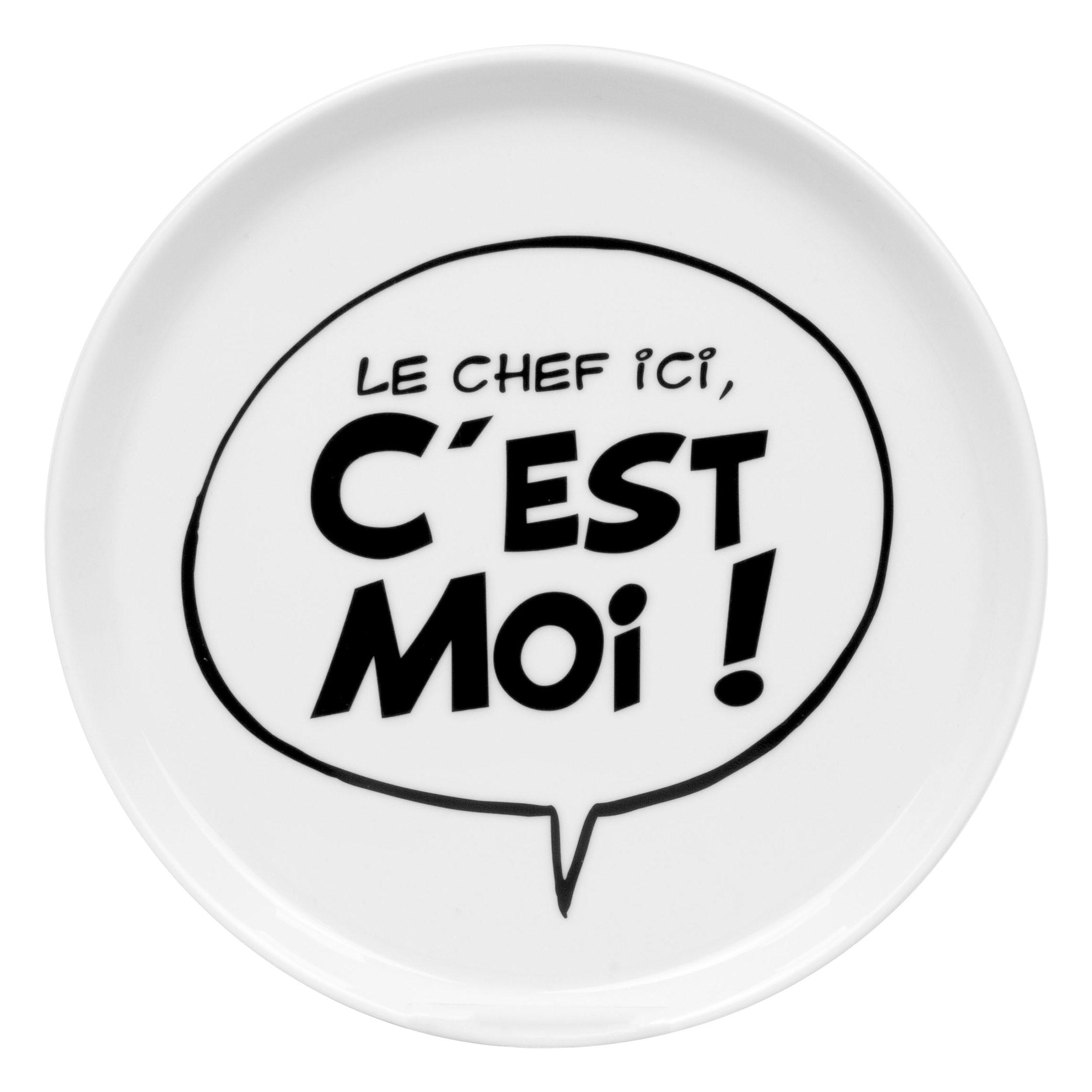 TELLER Coup Asterix - Le chef ici cest moi - Naturfarben, Keramik (20.2/20.2/2cm) - Könitz