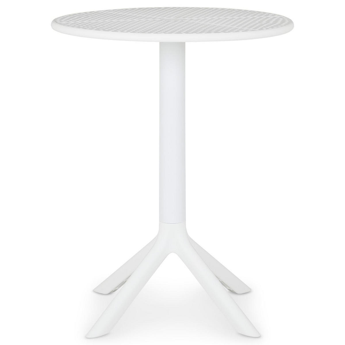 GARTENTISCH LUZ weiß - Weiß, Kunststoff (60/60/76cm) - IDIMEX