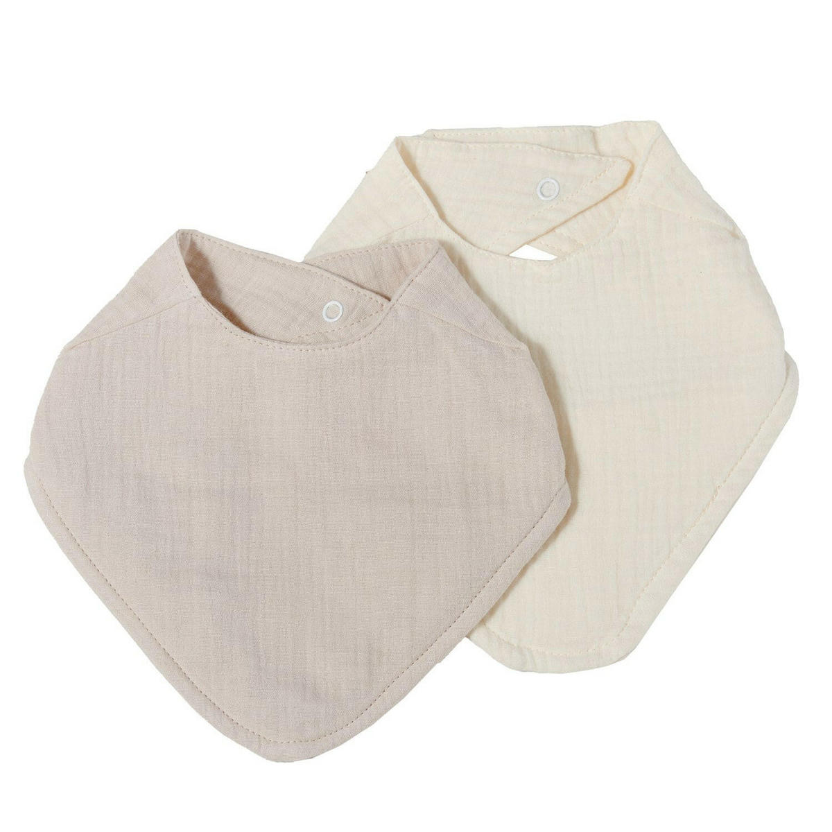 LÄTZCHEN-SET Musselin Sand & Natur - Beige, Textil (27/3/22cm) - nordic coast company