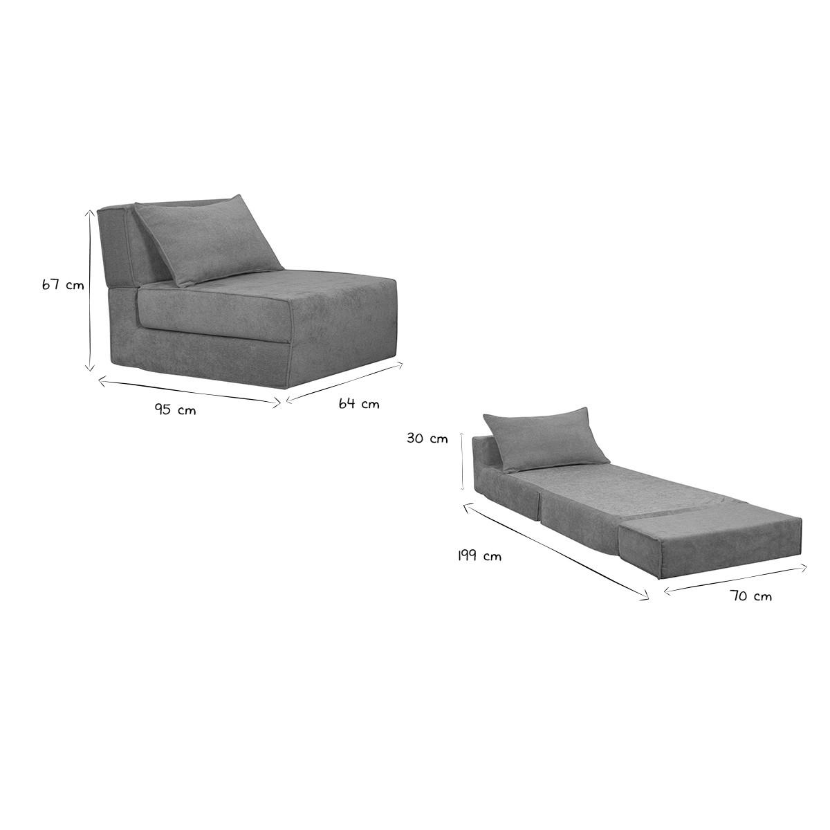 SCHLAFSESSEL Terracotta Stoff Samteffekt 1-Sitzer VICTOR - Terracotta, Textil (95/64/70cm) - Miliboo