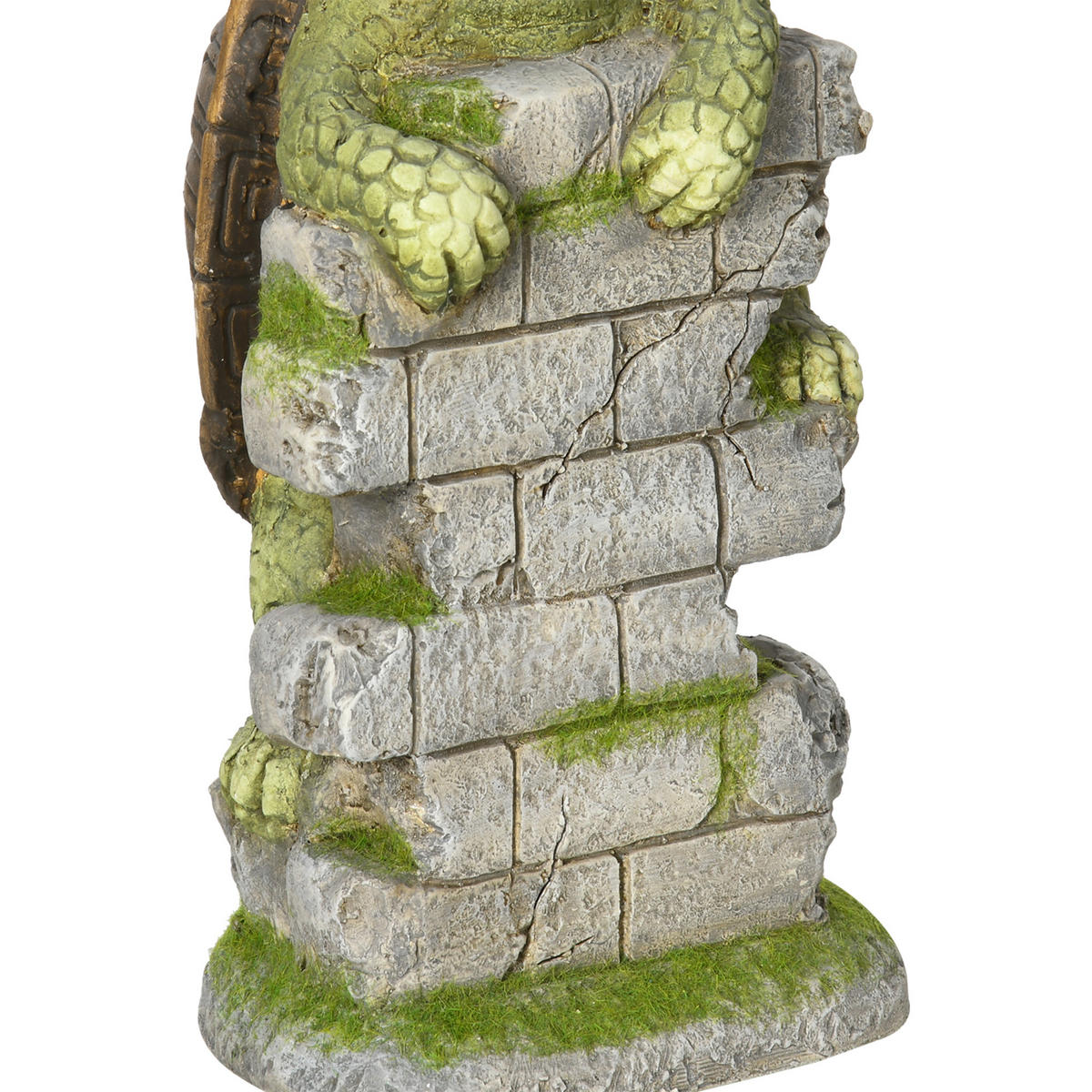 GARTENFIGUR "Schildkröte" mit LED Solarleuchte, Outdoor-Ornament für Rasen, Garten, Hof - Grün, Kunststoff (18.5/36.5/17.5cm) - Outsunny