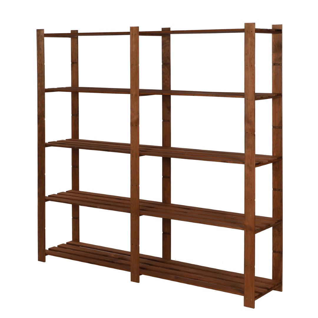 Proregal Holzregal Braun 170x170x38 cm