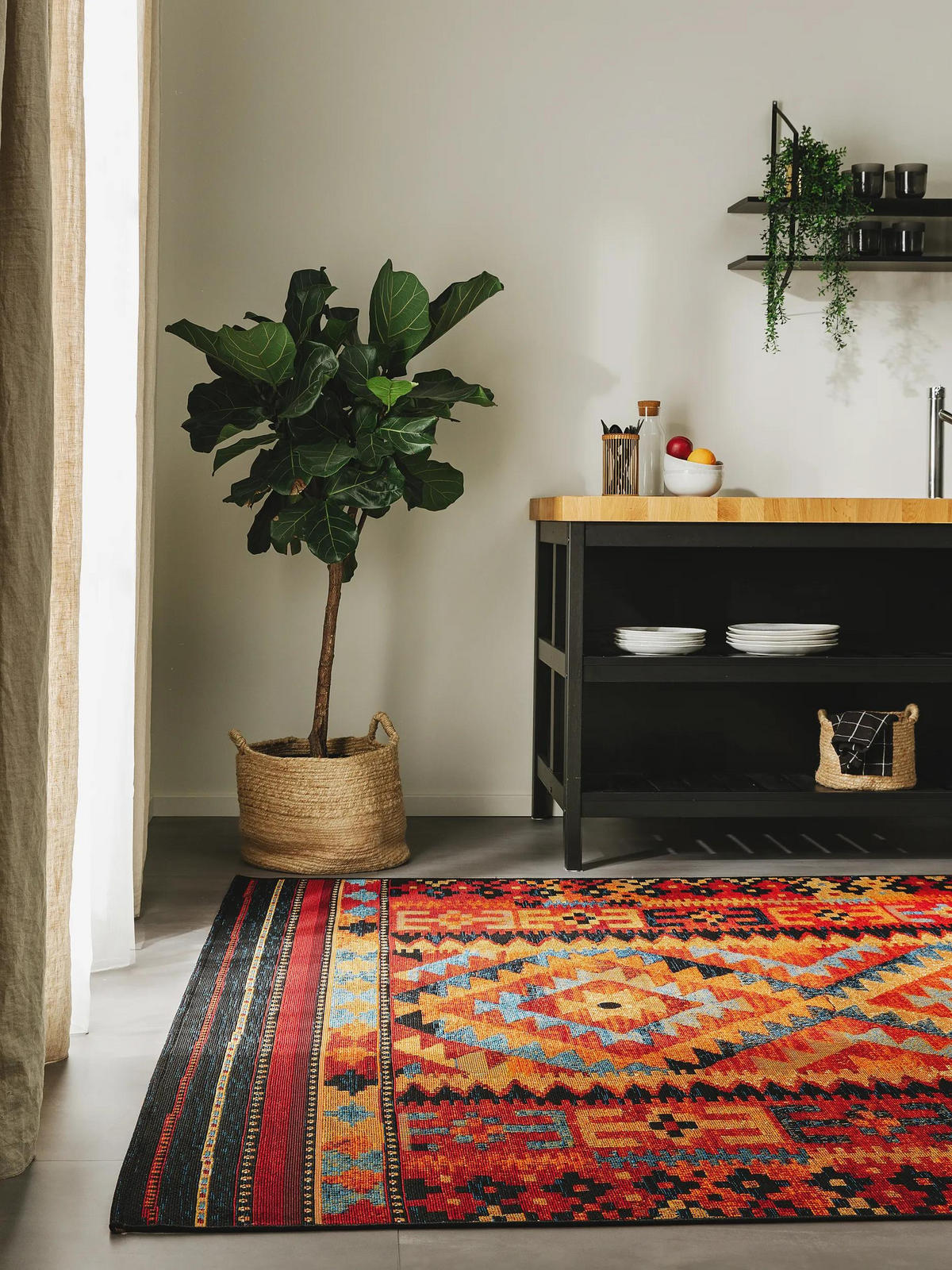 OUTDOORTEPPICH Artis Multicolor 80x165 cm - Multicolor, Kunststoff/Textil (80/165cm) - benuta Nest