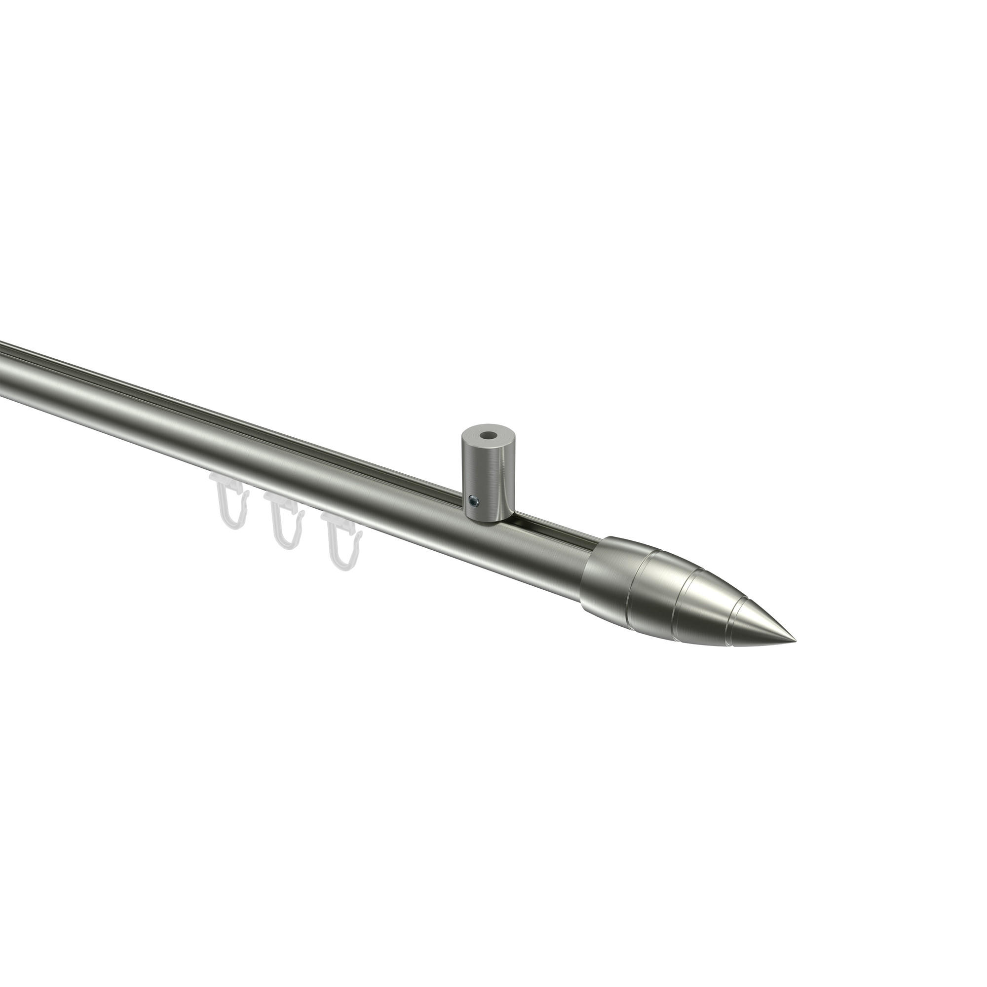 Interdeco Gardinenstange Edelstahl 120 cm