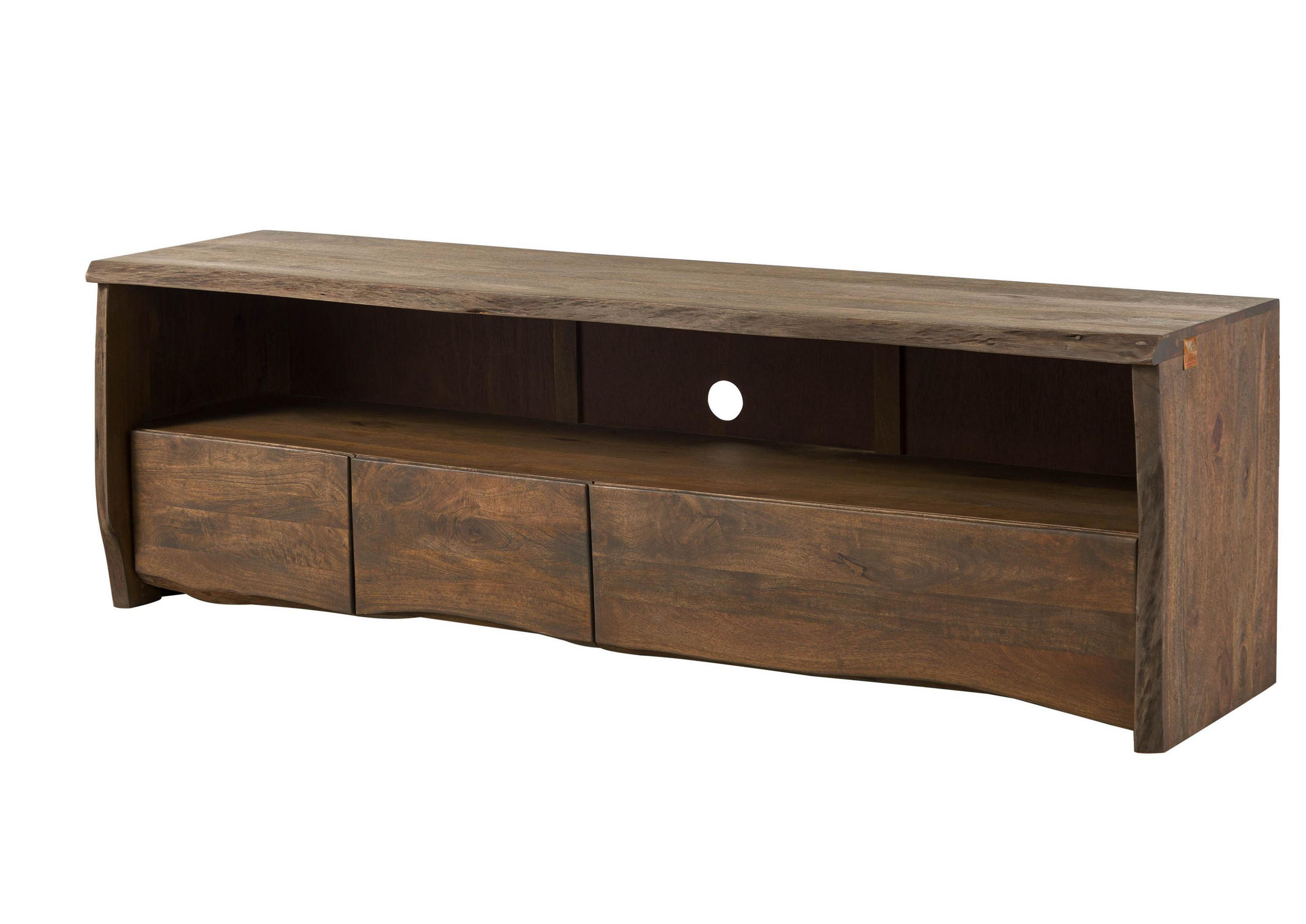 TV-BOARD Mango 190x50x60 braun geölt PURE MANGO #220 - Braun, Holz (190/60/50cm) - Massivmoebel24