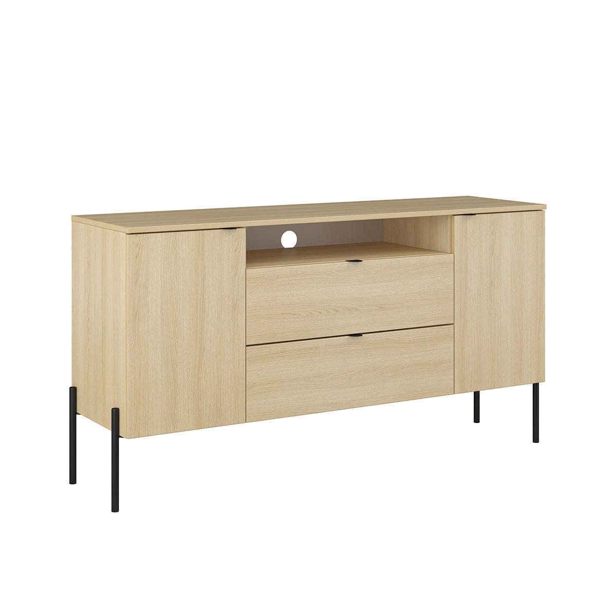 SIDEBOARD Lucilla Dřevo - hnědá, kompozitní dřevo (140/75/40cm) - Petits-meubles