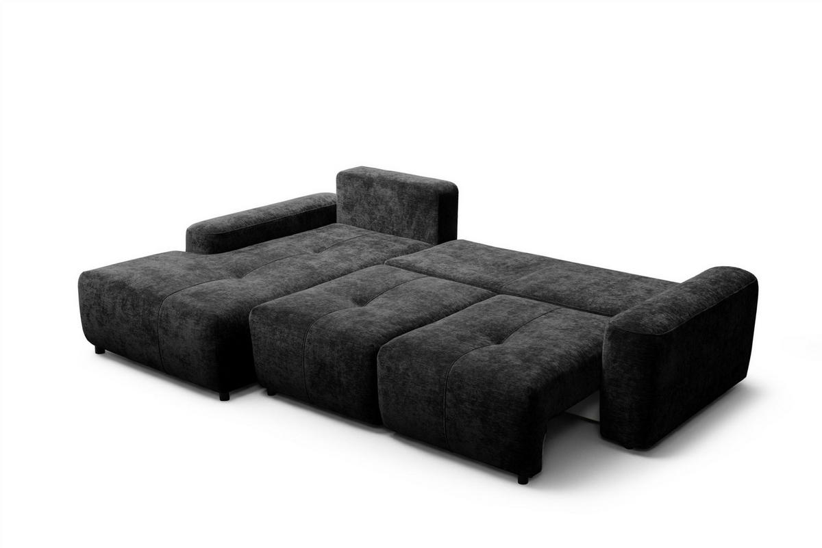 ECKSOFA Argos In Vibe - Schwarz, Holzwerkstoff/Textil (170/267cm) - Fun Möbel