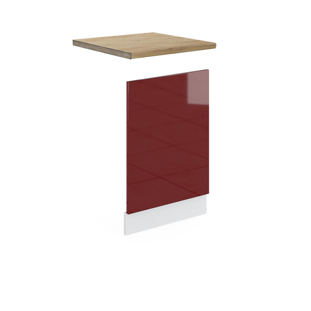 FRONTPANEL R-Line R&ouml;d h&ouml;gblank 45 cm , AP Oak R&ouml;d, Vit 67.4/45/60 cm