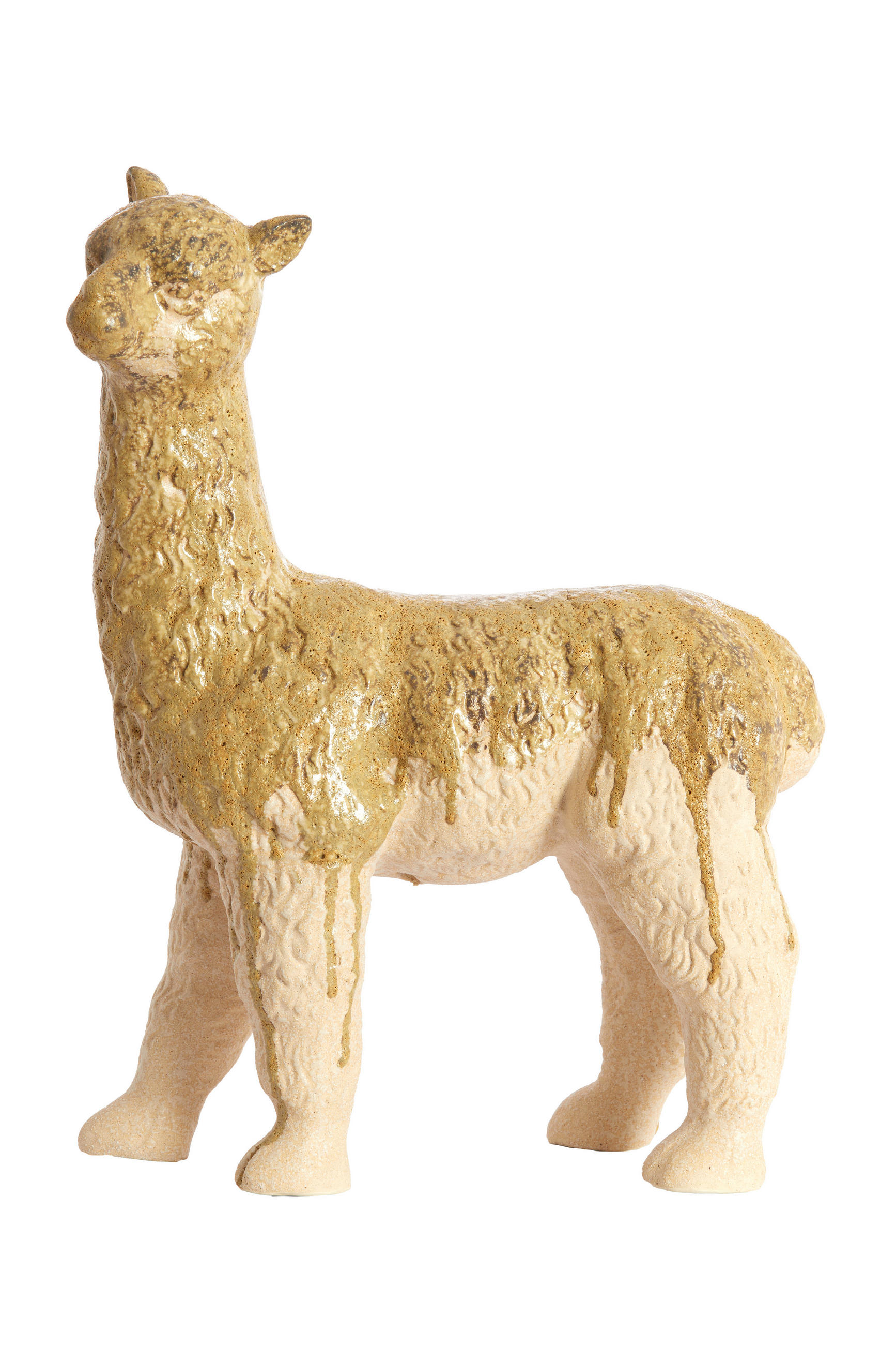 ORNAMENT Alpaca Weiß 29/13/39 cm - Weiß, Keramik (13/39/29cm) - Light & Living