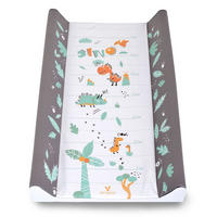 WICKELAUFLAGE Dino 50 x 80 cm grün erhöhter Seitenrand, abwaschbar, Maßband 10–70 cm, Rutschschutz - Grün, Kunststoff (50/80cm) - Cangaroo