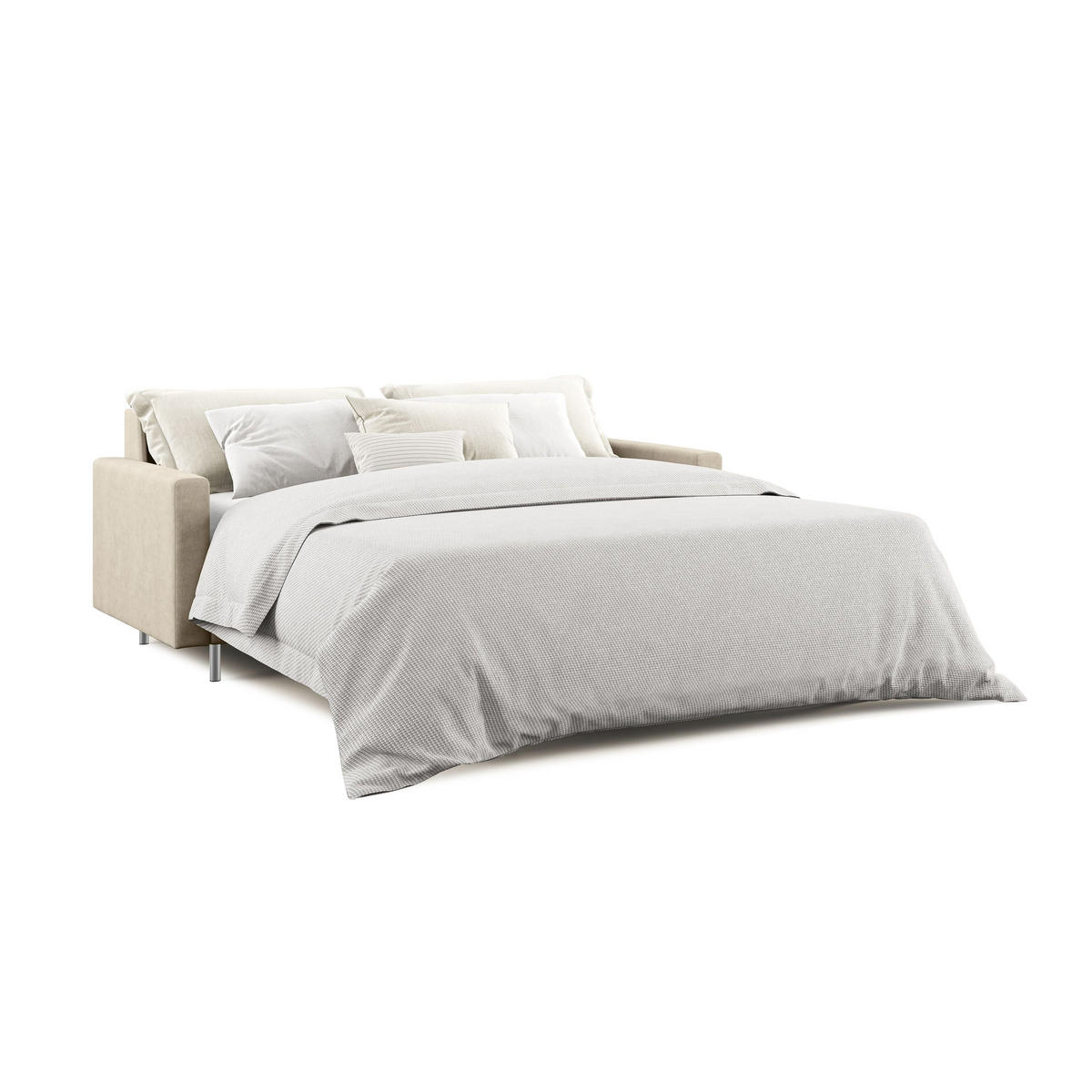 SCHLAFSOFA Megan - Taupe, Textil (168/97/96cm) - Divani.store