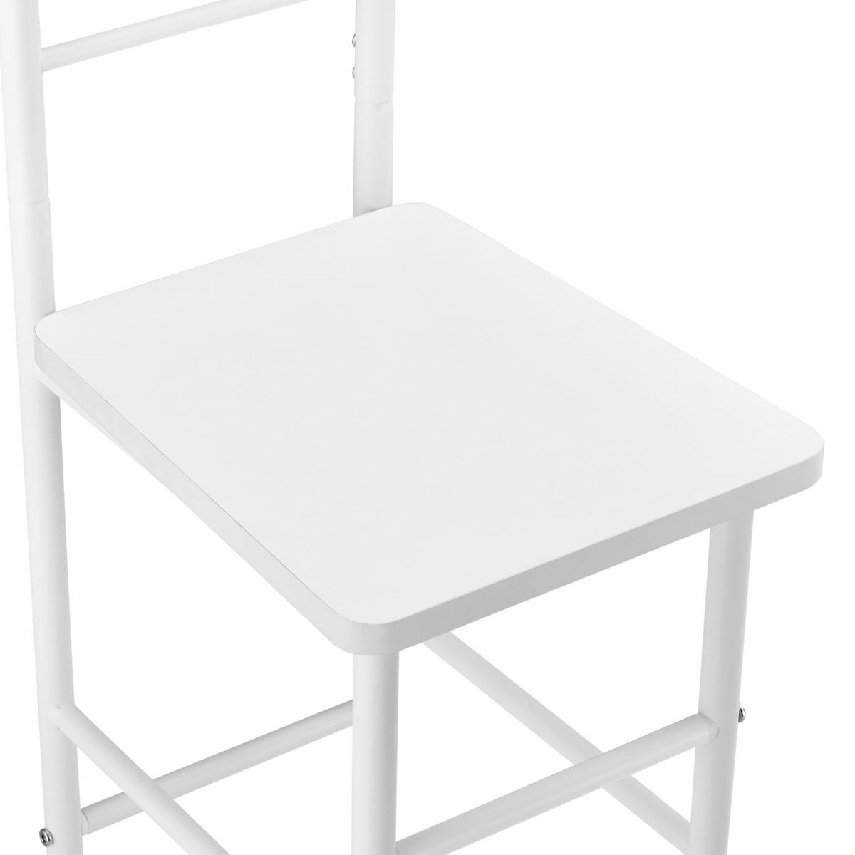 HERRENDIENER Anaheim - Weiß, Metall (45/107/45cm) - [en.casa]
