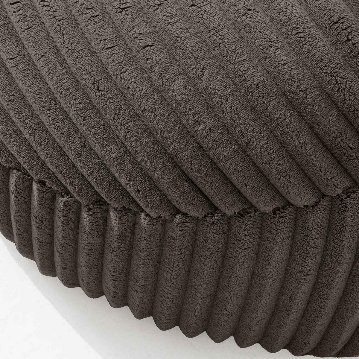 SITZSACK COSMO II aus Kordstoff, Braun - Braun, Textil (85/80/85cm) - KONSIMO®
