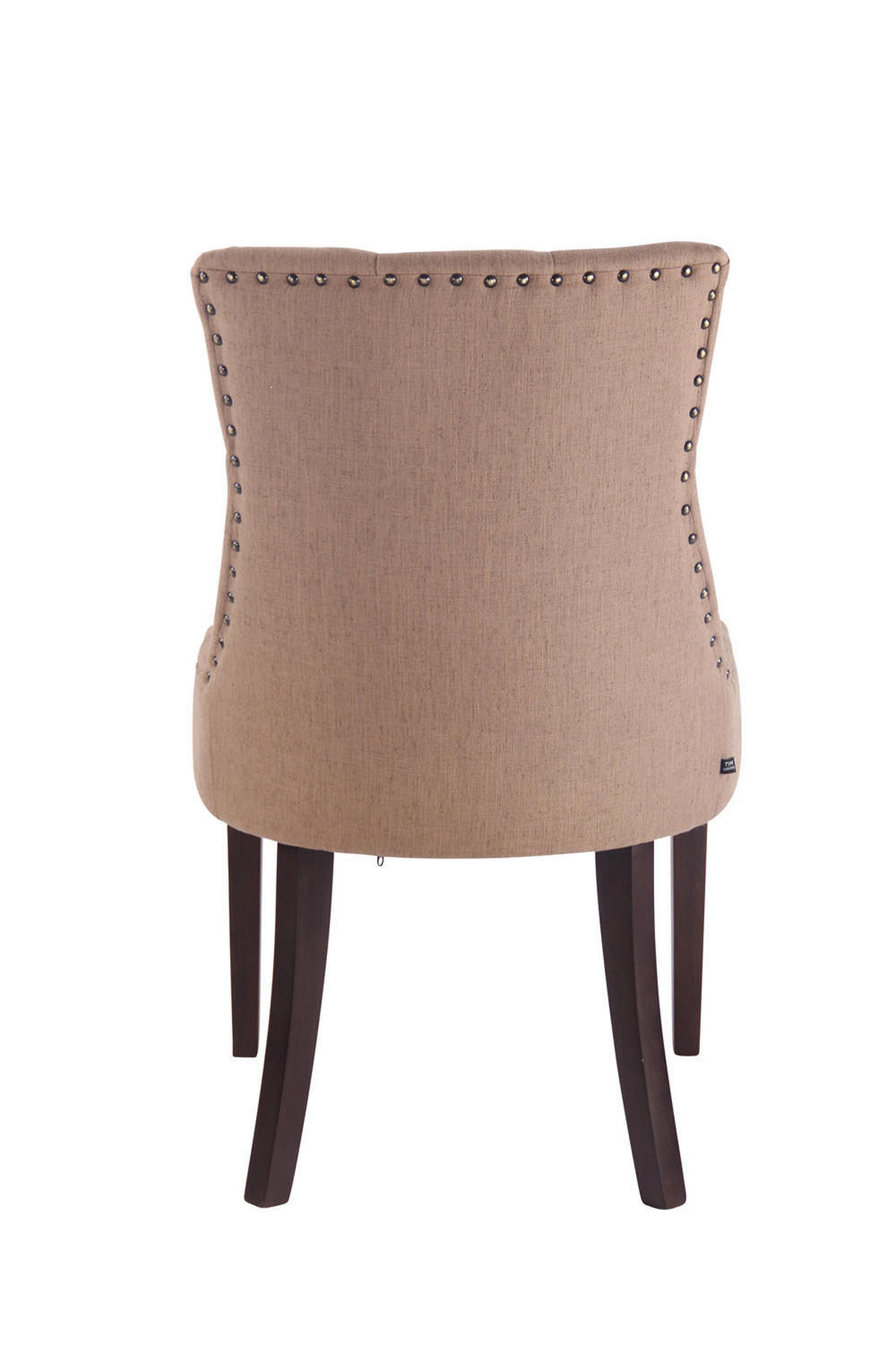 ESSZIMMERSTUHL Aboli Stoff, antik Taupe - Taupe/Dunkelbraun, Holz/Textil (55/92/58cm) - TPFLiving