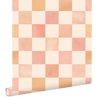 TAPETE Karomuster 50 x 900 cm - Beige, Papier (50/0.1cm) - ESTAhome