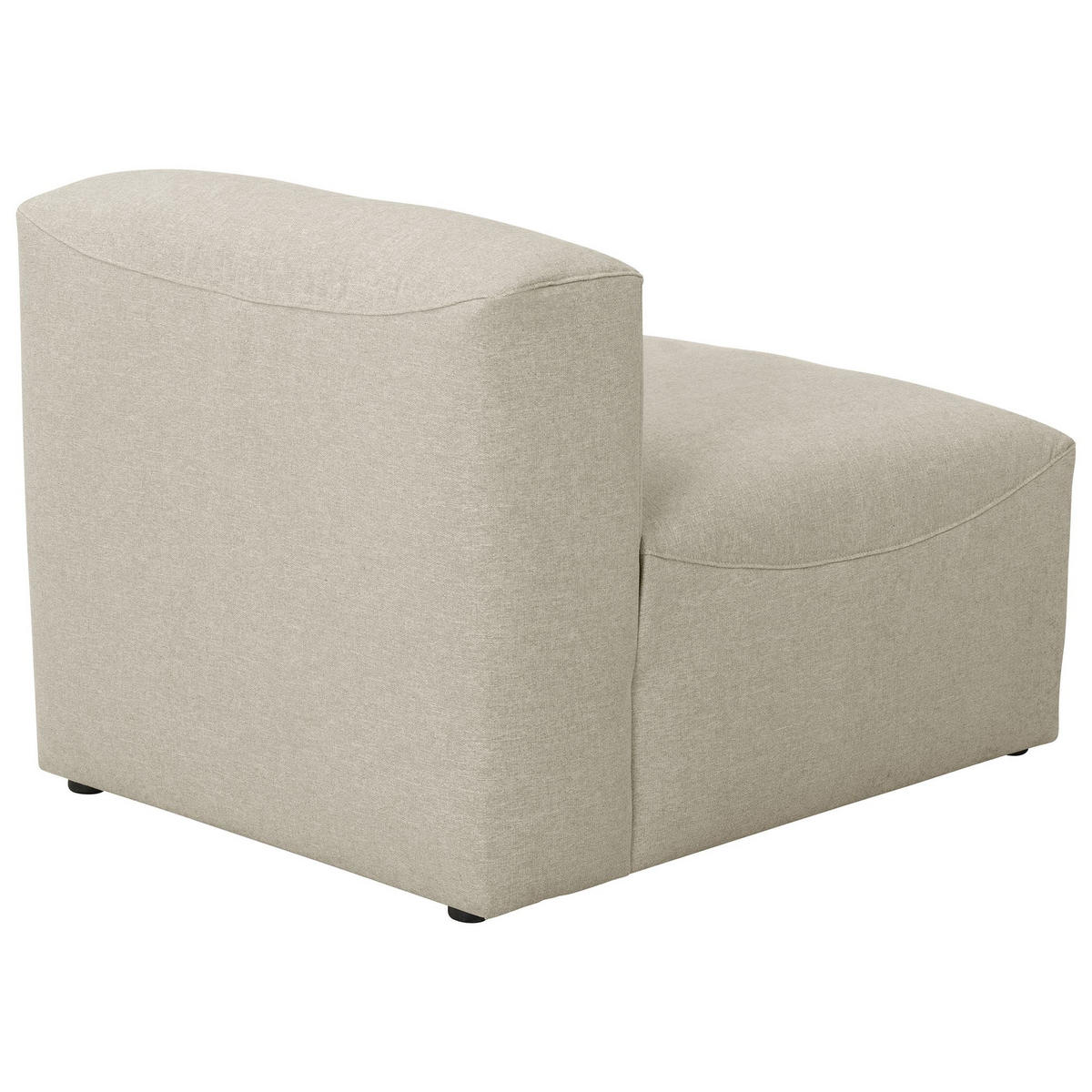 SOFA Element ohne Armlehne Kattrina Flachgewebe creme - Creme, Kunststoff (75/73/100cm) - 58aufmkessel
