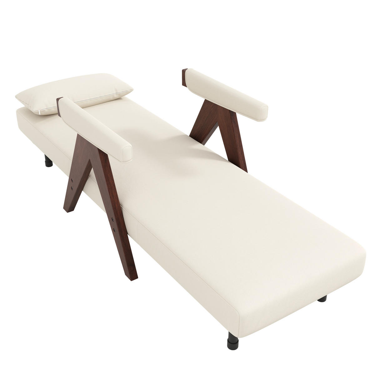 KLAPPSESSEL Leinenstoff 3-in-1 mit 6-fach verstellbarer Rückenlehne 87/64/60 cm Dunkelbraun - Dunkelbraun, Textil (87/64/60cm) - Redom