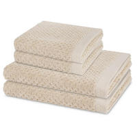 FROTTIERSET Harmony 4-teilig - Naturfarben, Textil (50/100cm) - Ross