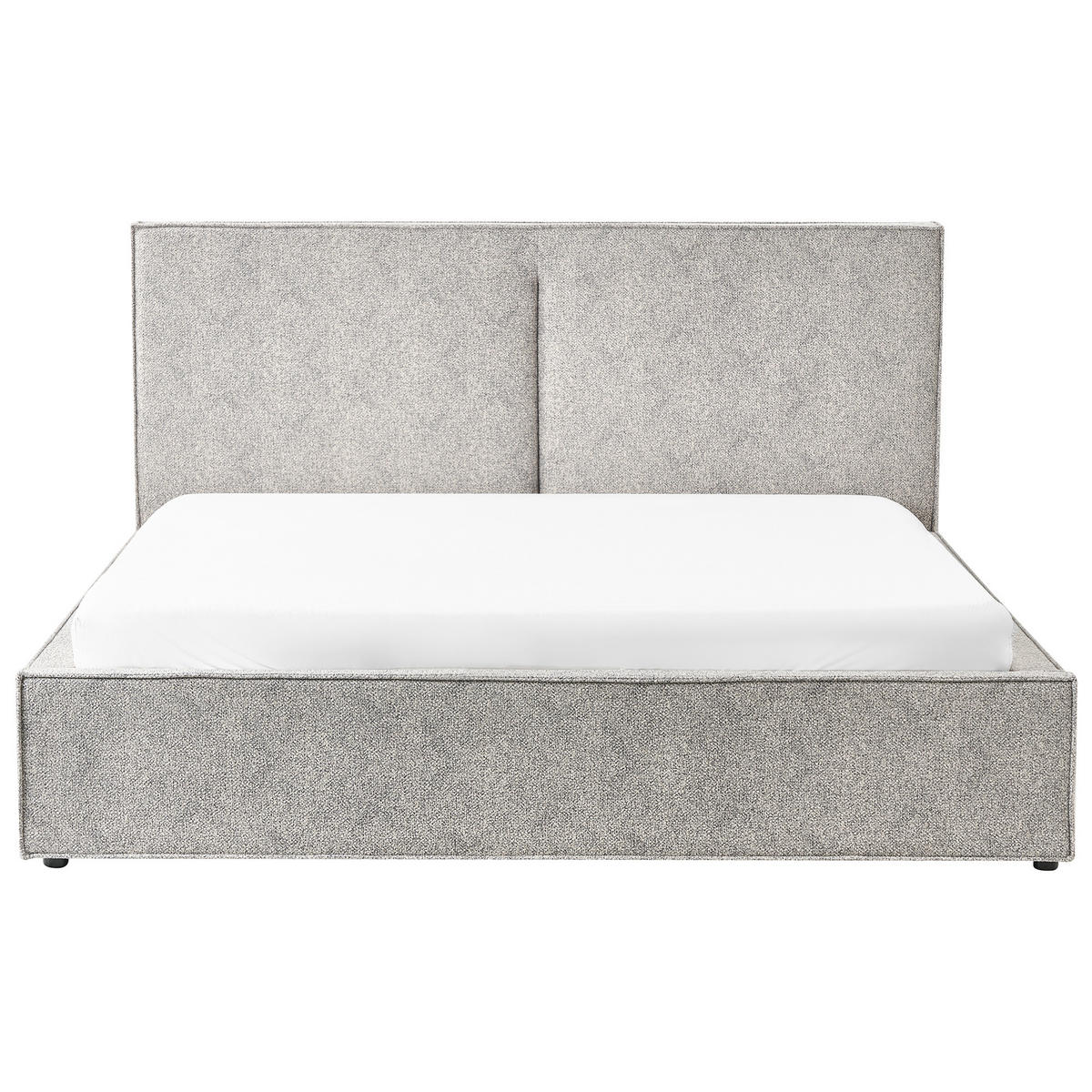 BETT mit Stauraum 180/200 cm Schwarz Moissac - Schwarz/Weiß, Textil (180/200cm) - Beliani