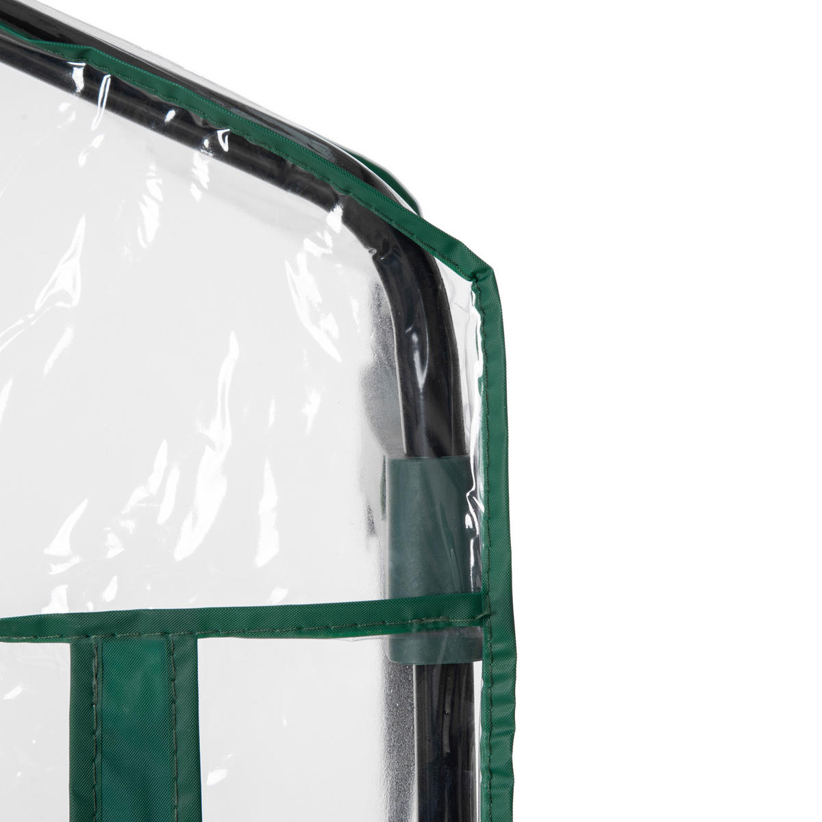 GEWÄCHSHAUS aus Stahl 70x50x160 cm in Transparent mit 4 Regalböden - Transparent, Metall (50/160/70cm) - Modfu