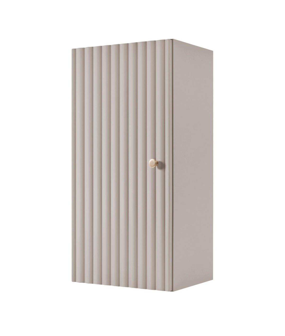 HÄNGESCHRANK BELLO geriffelt Kaschmir matt 35/68/27 cm - Kaschmir, Holzwerkstoff/Metall (35/68/27.2cm) - Rodan