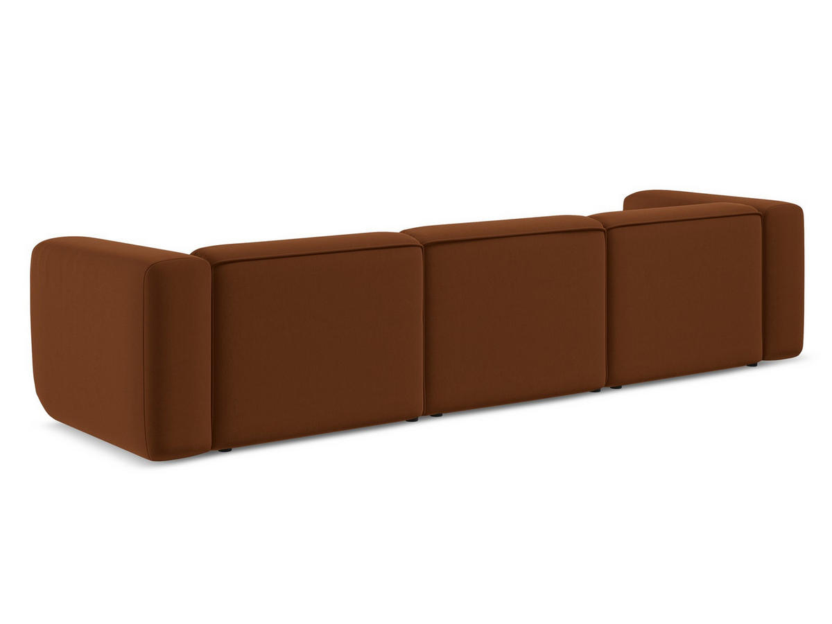 POUF Samt Stoff Blau - Blau/Schwarz, Kunststoff/Textil (65/40/65cm) - Makamii